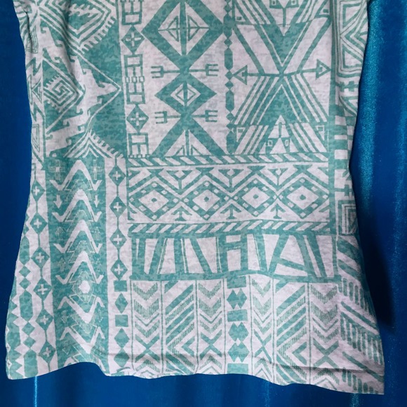 INA Aztec Tribal Print Racerback Tank Top - Picture 6 of 14